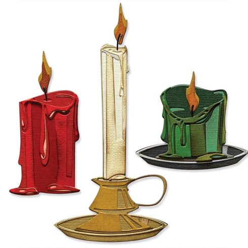 Sizzix Tim Holtz Thinlits stanssi – CANDLE SHOP COLORIZE1