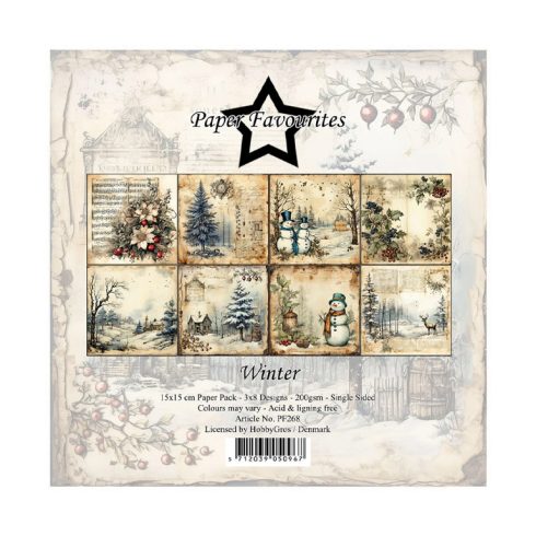 Paper Favourites – Winter paperilajitelma 15 x 15 cm