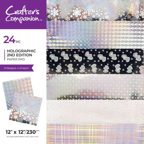 Crafter’s Companion – Holographic 2nd Edition kartonkilajitelma 30 x 30 cm