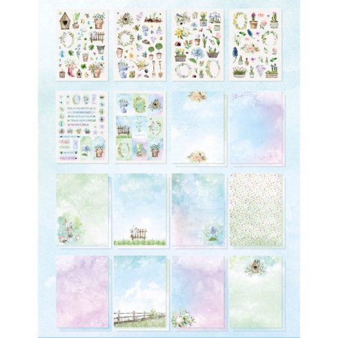 Studio Light Die Cut Designer Paper Pad – Garden Season paperilehtio