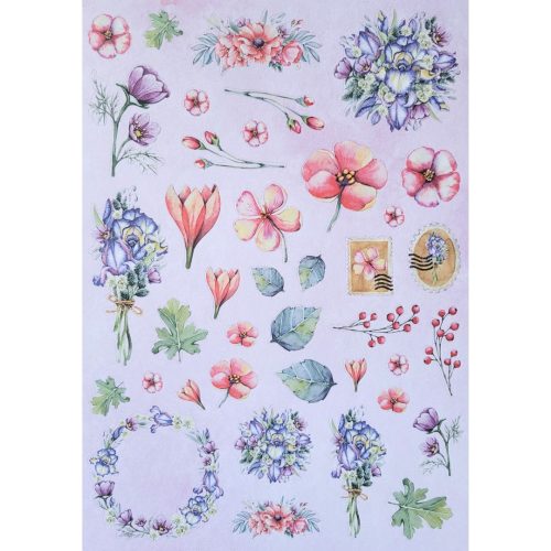 Studio Light Die Cut Designer Paper Pad – Wildflowers paperilehtio A4 4