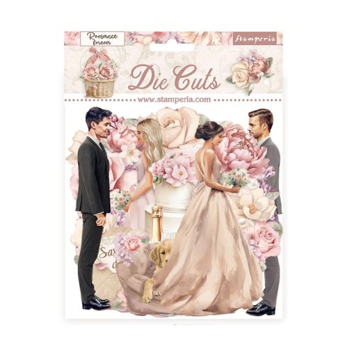 Stamperia – Die Cuts Romance Forever isot kartonkikuvat (36 kpl)