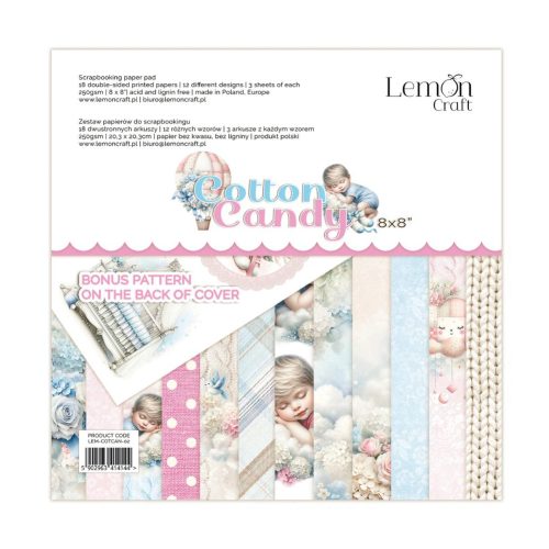 Lemon Craft – Cotton Candy paperilehtiö 20 x 20 cm