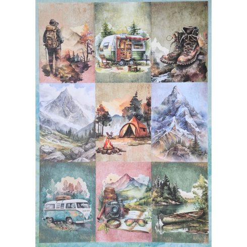 Studio Light Die Cut Designer Paper Pad – Adventure Awaits paperilehtio A4 1 1