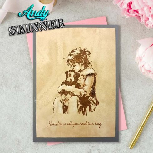 Andy Skinner Rubber Stamp – All You Need Is A Hug leimasinsetti1