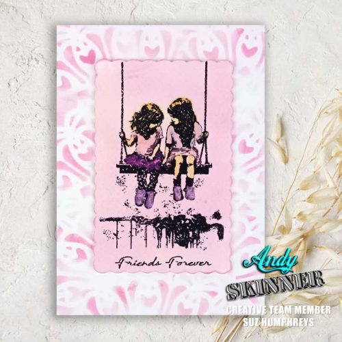 Andy Skinner Rubber Stamp – Friends Forever leimasinsetti2