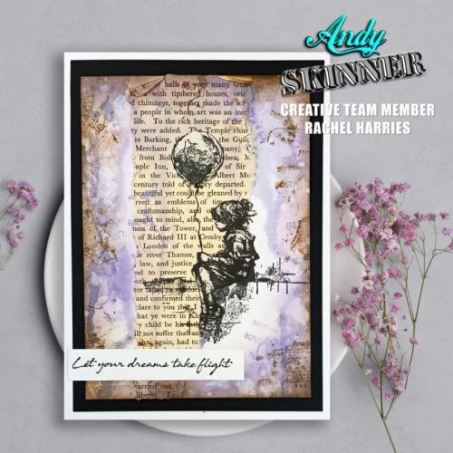 Andy Skinner Rubber Stamp – Let Your Dreams Take Flight leimasinsetti1