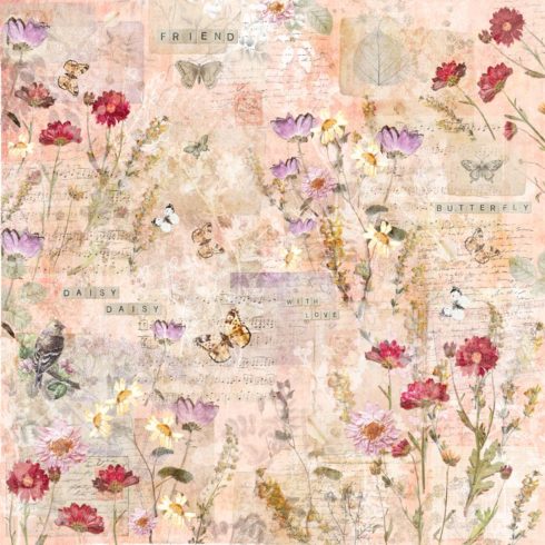 Crafters Companion – Floral Scrapbook paperilehtio 1