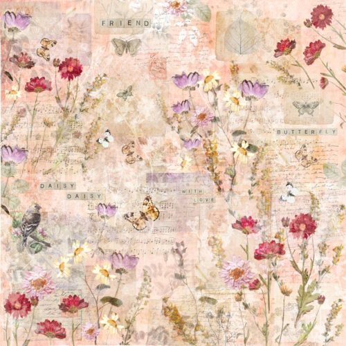 Crafters Companion – Floral Scrapbook paperilehtio 1