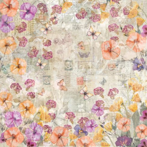 Crafters Companion – Floral Scrapbook paperilehtio 5