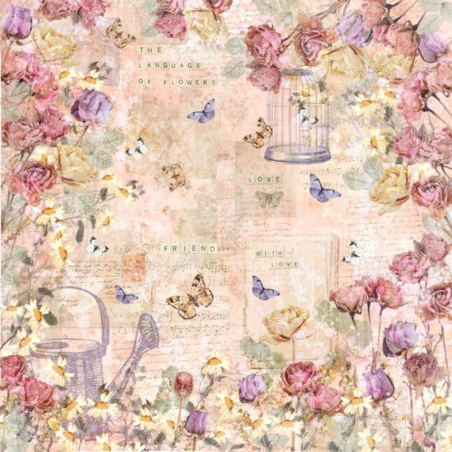 Crafters Companion – Floral Scrapbook paperilehtio 8