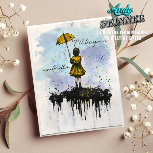 Creative Expressions Rubber Stamp – Ill Be Your Umbrella leimasinsetti3