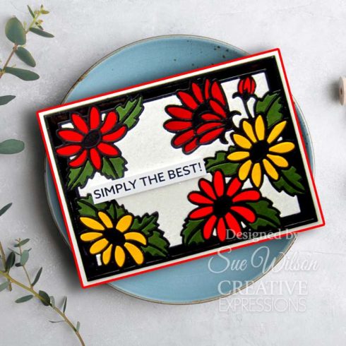 Creative Expressions stanssi – Frames Tags WILD DAISY COVER PLATE3