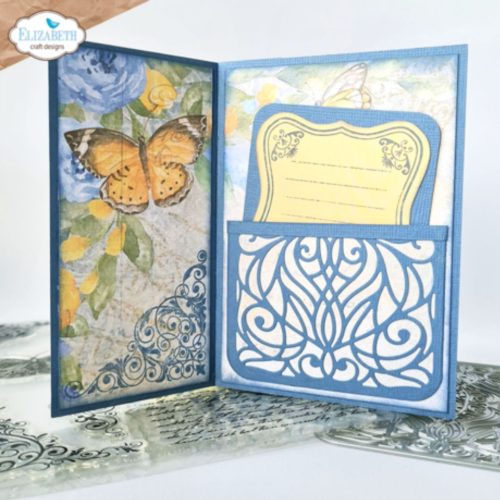 Elizabeth Craft Designs leimasin – Butterfly and Swirls 1 1