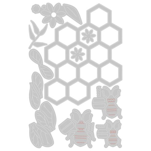 Sizzix Thinlits stanssi – BEE HIVE 2