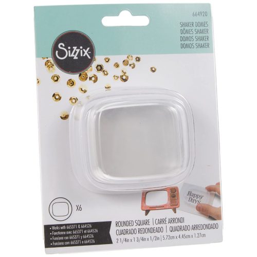 Sizzix shaker muovikupu 6 kpl – SHAKER DOMES OVENTV