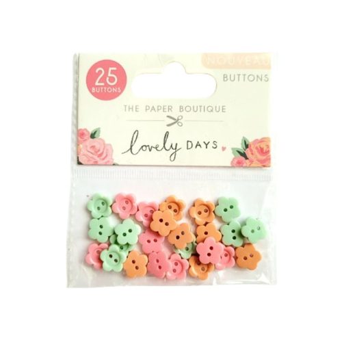 The Paper Boutique – Lovely Days Buttons nappilajitelma 1cm (25kpl)