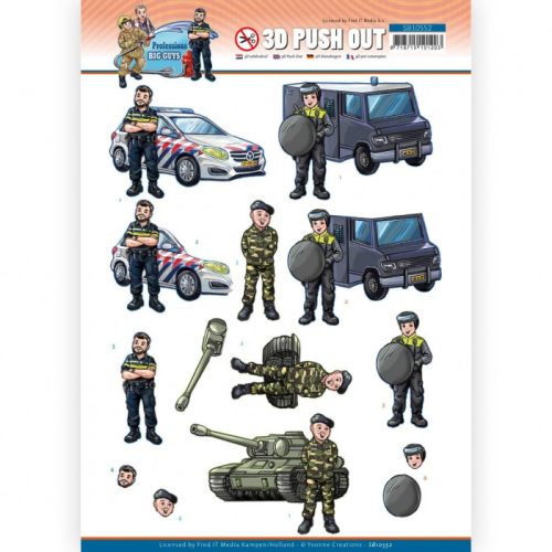 Yvonne Creations 3D-arkki – Big Guys Police