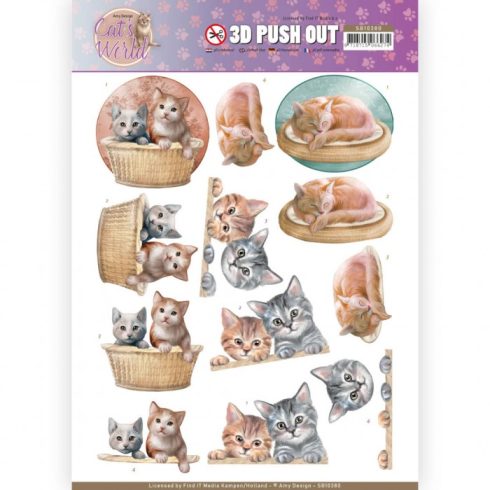 Amy Design 3D-arkki – Cat's World Kittens