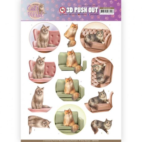 Amy Design 3D-arkki – Cat's World Show Cats