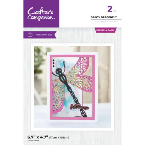 Crafter’s Companion Create-a-Card stanssi – DAINTY DRAGONFLY
