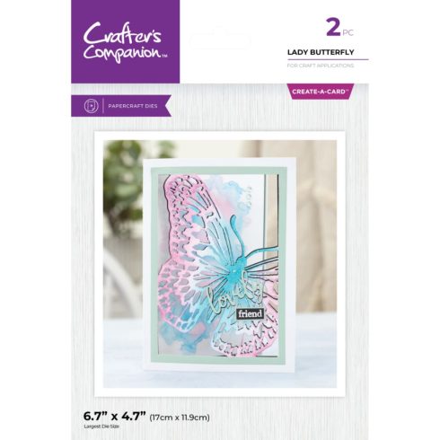 Crafter’s Companion Create-a-Card stanssi – LADY BUTTERFLY