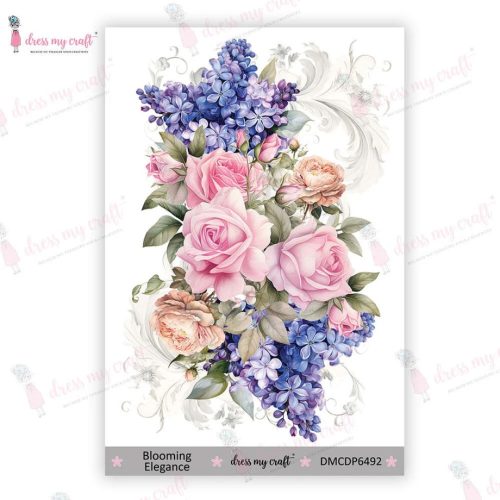 Dress My Craft Transfer Me – BLOOMING ELEGANCE vesisiirtokuva A6