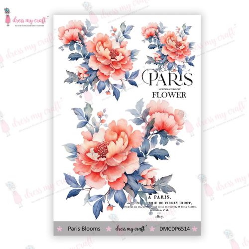 Dress My Craft Transfer Me – PARIS BLOOMS vesisiirtokuva A6