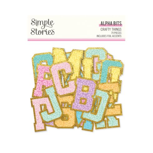 Simple Stories – Alpha Bits Crafty Things leikekuvat (79 kpl)