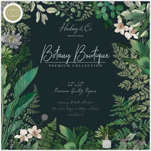 Craft Consortium – Botany Boutique paperilehtiö 30 x 30 cm