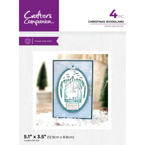 Crafter’s Companion Stamp and Die stanssi ja leimasin – CHRISTMAS WOODLAND