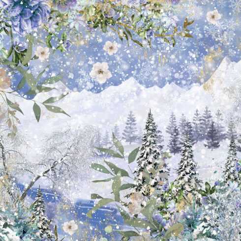 Crafters Companion – Winter Forest paperilehtio 2