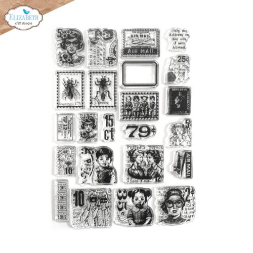 Elizabeth Craft Designs Clear Stamps – Postage Stamps 1 leimasinsetti