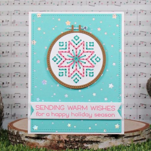 Lawn Fawn stanssi – EMBROIDERY HOOP SNOWFLAKE ADD ON 2