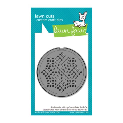 Lawn Fawn stanssi – EMBROIDERY HOOP SNOWFLAKE ADD-ON