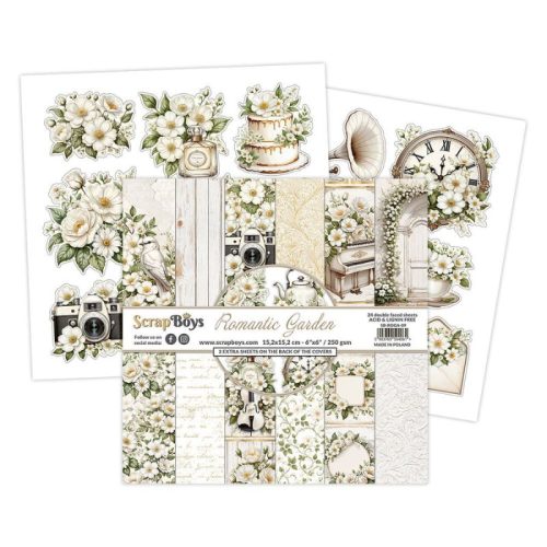 ScrapBoys – Romantic Garden paperilehtiö 15 x 15 cm (1)