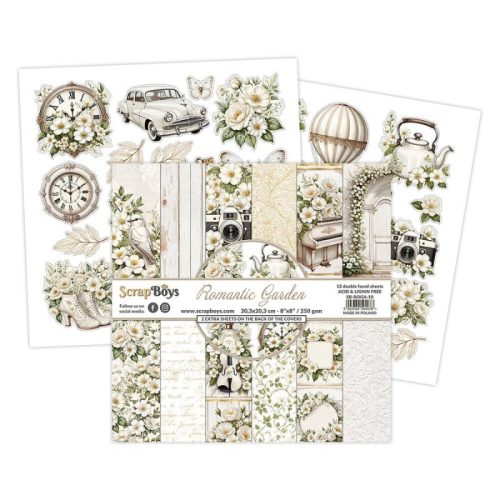 ScrapBoys – Romantic Garden paperilehtio 20 x 20 cm 2