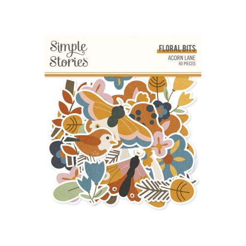 Simple Stories – Floral Bits & Pieces Acorn Lane leikekuvat (60 kpl)