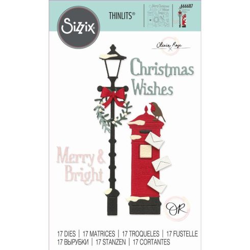 Sizzix Thinlits stanssi – LETTERS AT CHRISTMAS