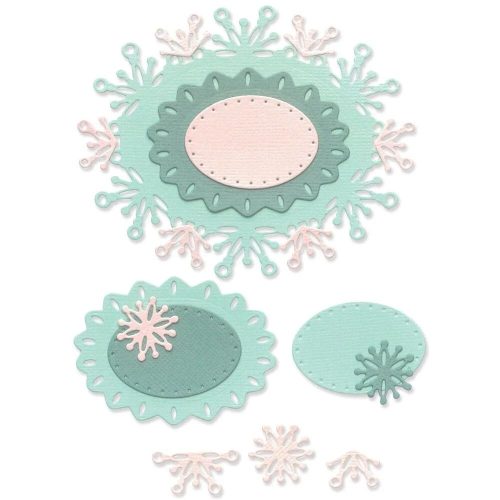 Sizzix Thinlits stanssi – SNOWFLAKE LABELS 1