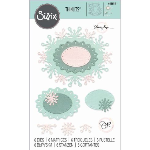 Sizzix Thinlits stanssi – SNOWFLAKE LABELS