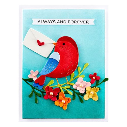 Spellbinders stanssi – LOVE NOTE BIRD 1