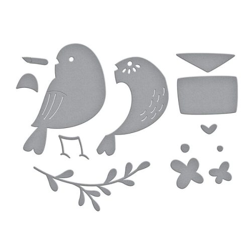 Spellbinders stanssi – LOVE NOTE BIRD 2