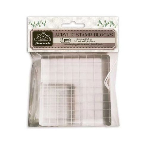 Stamperia Acrylic Stamp Blocks leimasin akryylipalikat (2 kpl)