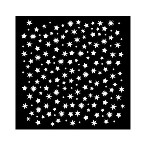 Stamperia sapluuna – Stars Pattern 18 x 18 cm