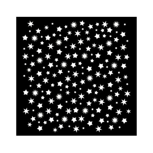 Stamperia sapluuna – Stars Pattern 18 x 18 cm