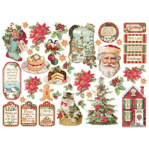 Stamperia – Die Cuts Classic Christmas isot kartonkikuvat 38 kpl 1