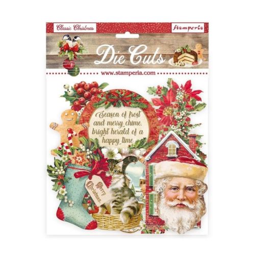 Stamperia – Die Cuts Classic Christmas isot kartonkikuvat (38 kpl)