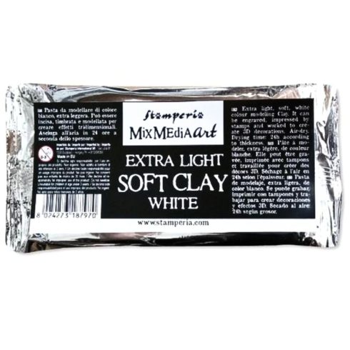 Stamperia – Soft Clay White Extra Light Kevytsavi (160gr)