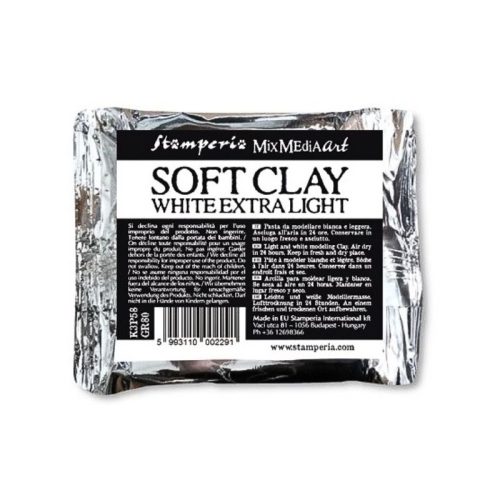 Stamperia – Soft Clay White Extra Light Kevytsavi (80gr)